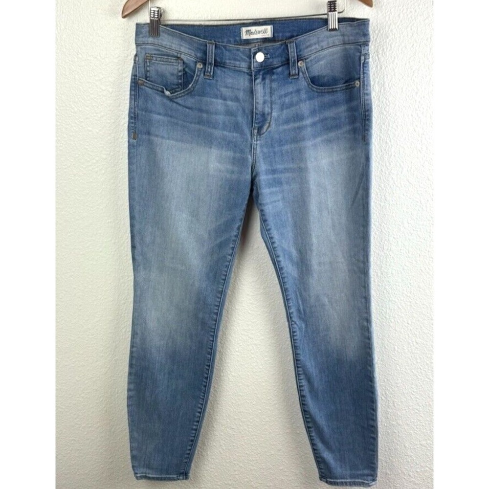 Madewell‎ Womens Jeans Size 32 Medium Wash Skinny Skinny Stretch 28" Inseam